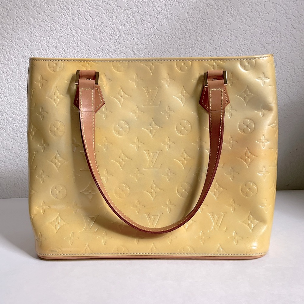 Louis Vuitton 1999 Vernis Houston Tote Bag Yellow